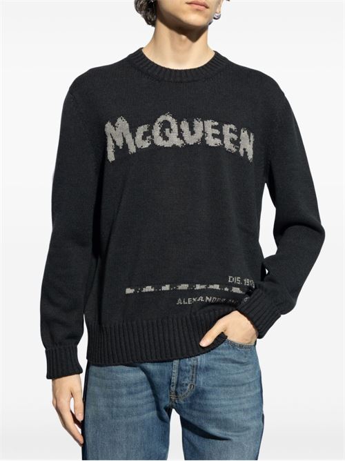 T-shirt with logo ALEXANDER MCQUEEN | 626454Q1WZL1291